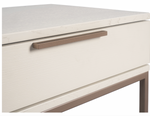 Rebel Petite Nightstand, Champagne Gold / Cream