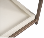 Rebel Petite Nightstand, Champagne Gold / Cream