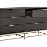 Rebel Dresser, Gold / Charcoal Grey