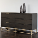 Rebel Dresser, Gold / Charcoal Grey