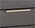 Rebel Petite Nightstand, Gold / Charcoal Grey