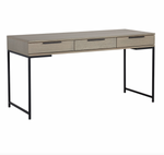 Rebel Desk, Black / Taupe, 59.25"W x 23.75"D