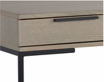 Rebel Desk, Black / Taupe, 59.25"W x 23.75"D