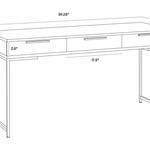 Rebel Desk, Black / Taupe