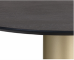 Monaco Coffee Table, Gold  / Marble & Charcoal Grey