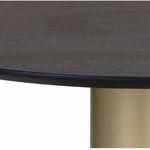 Monaco Coffee Table, Gold  / Marble & Charcoal Grey