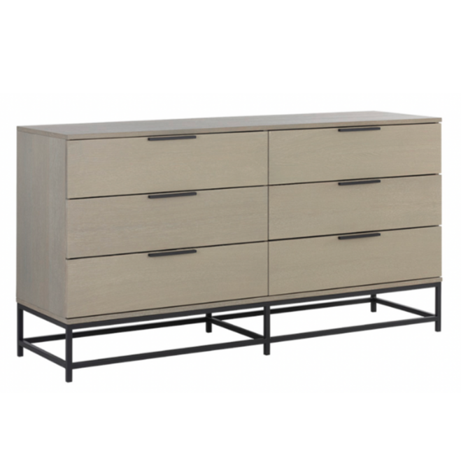 Rebel Dresser, Black / Taupe