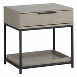 Rebel Petite Nightstand, Black / Taupe