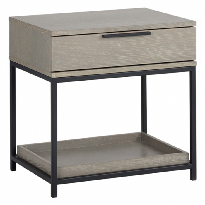 Rebel Petite Nightstand, Black / Taupe