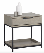 Rebel Petite Nightstand, Black / Taupe