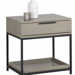 Rebel Petite Nightstand, Black / Taupe