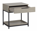 Rebel Petite Nightstand, Black / Taupe