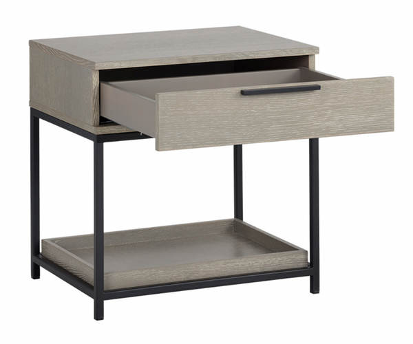 Rebel Petite Nightstand, Black / Taupe