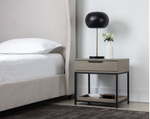 Rebel Petite Nightstand, Black / Taupe