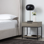 Rebel Petite Nightstand, Black / Taupe