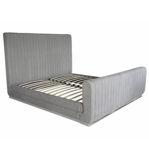 Hylan Bed - Polished Steel, King