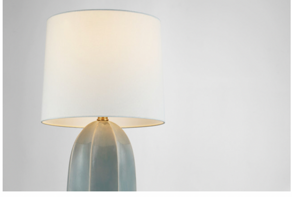 Melanie Table Lamp, Sky Gray