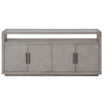 Modern Server - Siltstone Gray, 76"W x 19"D x 34"H