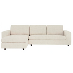 Ethan Sofa - Left Facing Chaise, Effie Linen Performance Fabric - Contract Viable
