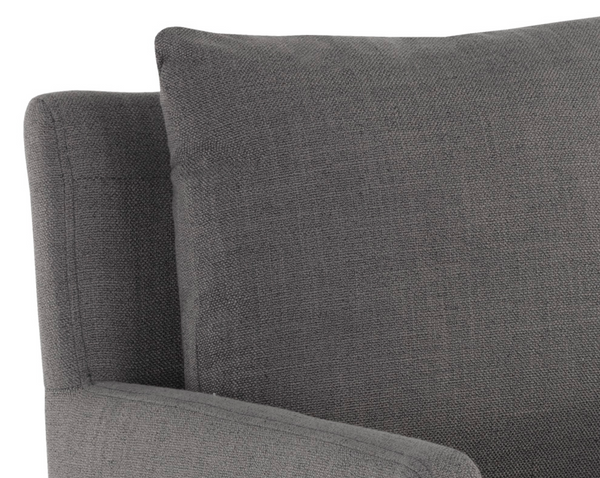 Glenrose Wheeled Dining Armchair, Effie Smoke