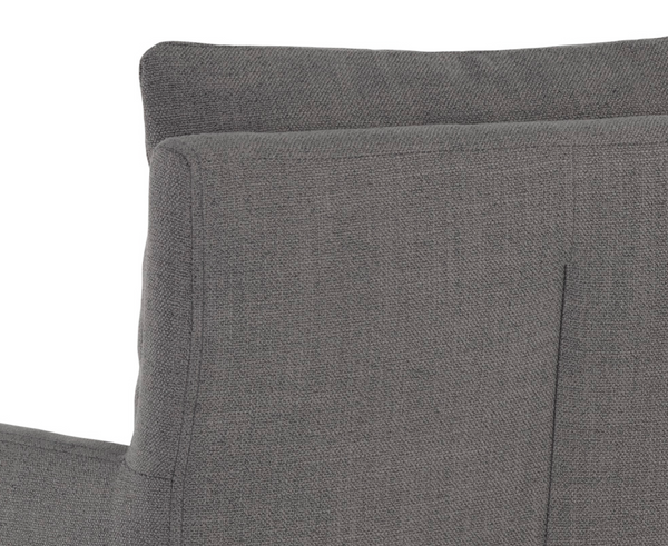 Glenrose Wheeled Dining Armchair, Effie Smoke