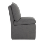 Glenrose Wheeled Dining Chair, Effie Smoke
