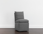 Glenrose Wheeled Dining Chair, Effie Smoke