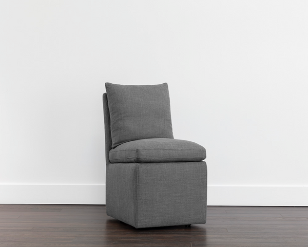 Glenrose Wheeled Dining Chair, Effie Smoke