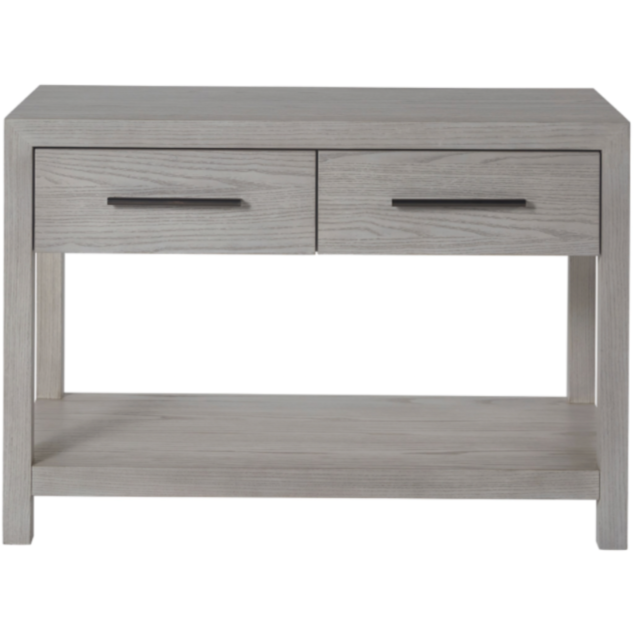 Modern Two Drawer Nightstand, 38"W x 18"D x 26"H