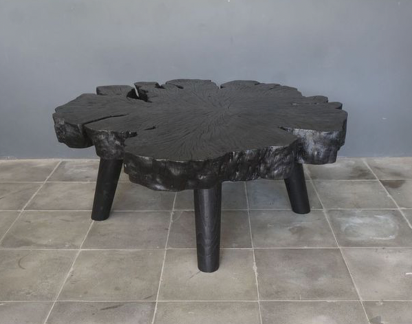 Lychee Burle Cocktail Table, Charcoal, 50"L x 35"W x 18"H