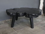 Lychee Burle Cocktail Table, Charcoal, 50"L x 35"W x 18"H