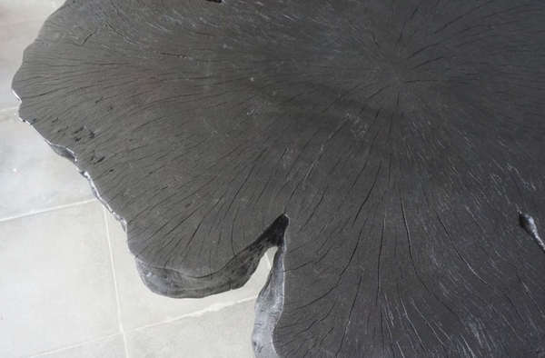 Lychee Burle Cocktail Table, Charcoal, 50"L x 35"W x 18"H