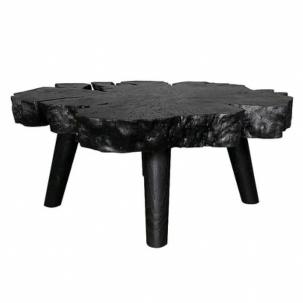 Lychee Burle Cocktail Table, Charcoal, 50"L x 35"W x 18"H