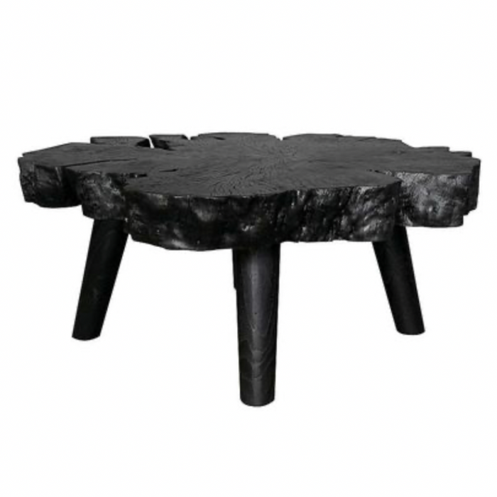 Lychee Burle Cocktail Table, Charcoal, 50"L x 35"W x 18"H