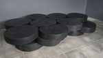 Puzzle Coffee Table, 74"L x 47"W x 16"H