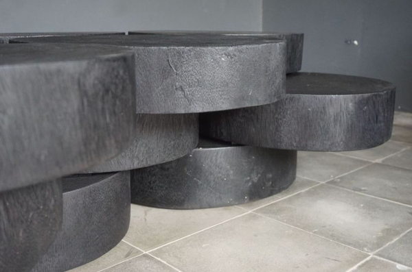 Puzzle Coffee Table, 74"L x 47"W x 16"H