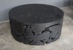 Charcoal Rustic Teak Part Table, 40"L x 40"W x 16"H
