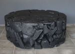 Charcoal Rustic Teak Part Table, 40"L x 40"W x 16"H