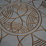 Java Table Carved, White