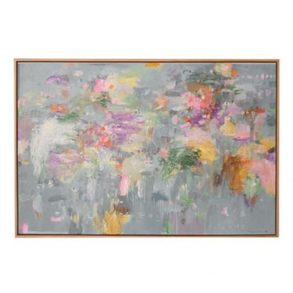 "Relatively Bearable" Abstract Painting by Iskandar (2022), 73"L x 49"W