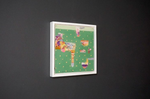 Original Abstract Painting on Canvas by Iskandar (2022)- S15, 18"L x 18"W