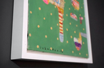 Original Abstract Painting on Canvas by Iskandar (2022)- S15, 18"L x 18"W