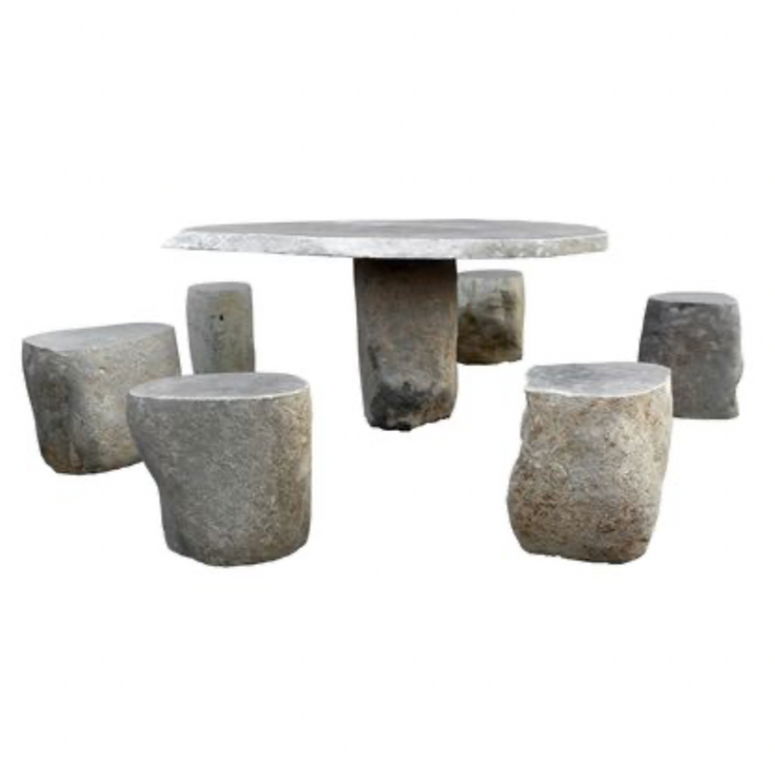 Stone Table and Stools