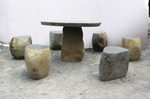 Stone Table and Stools