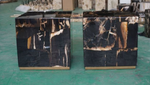 Petrified Cube Side Table