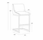 Holly Barstool, Zenith Graphite Grey