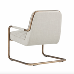 Lincoln Lounge Chair, Beige Linen
