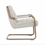 Lincoln Lounge Chair, Beige Linen