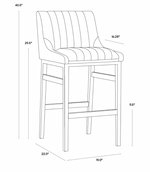 Halden Barstool, Bravo Cream