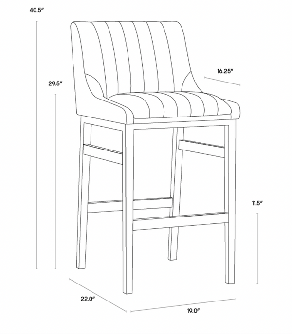 Halden Barstool, Bravo Cream